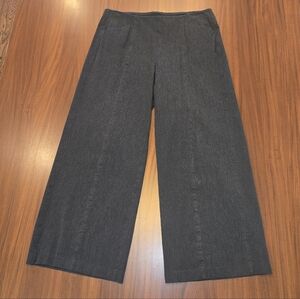 Old Navy Wide-Leg Pixie Pants in Dark Heather Gray Size Large